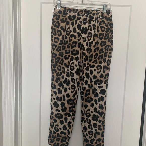 Banana Republic Leopard Print Hayden Cropped Pant XS - Picture 3 of 5